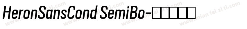 HeronSansCond SemiBo字体转换